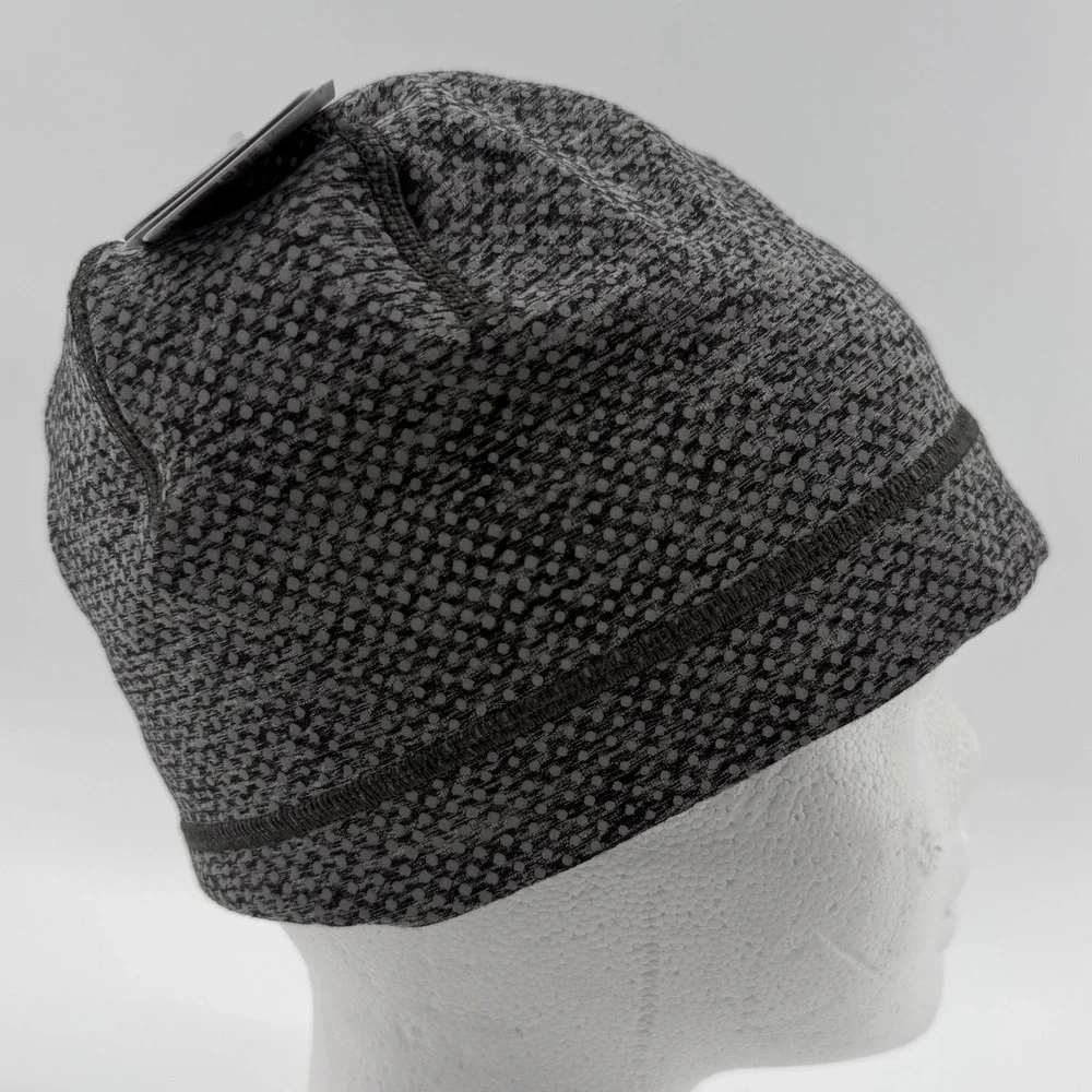 Lululemon Out Run Beanie Mens One Size Grey Reflective Dot LM9AQCS